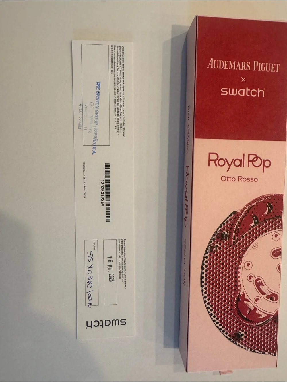 Swatch Royal Pop Otto Rosso Box - Red and Pink